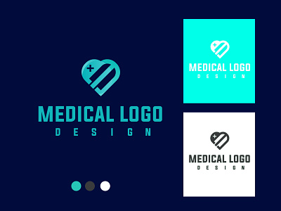 medical logo design with combination mark