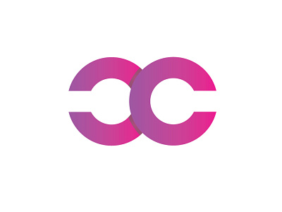 double cc lettermark logo design