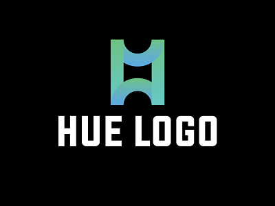 H lettermark  combination logo design