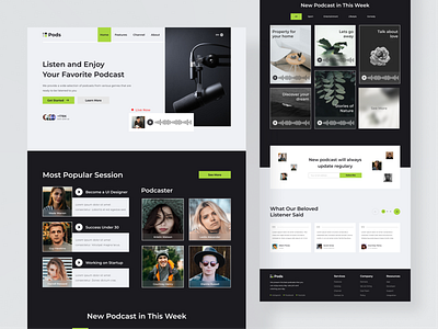 Pods - Podcast Landing Page