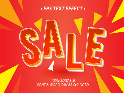 SALE EPS TEXT EFFECT text style