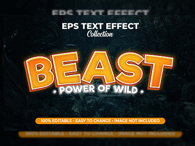 Beast in the jungle type effect sign