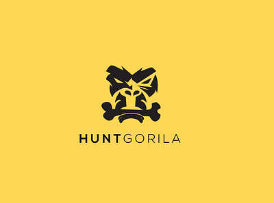 HUNT GORILA LOGO branding design graphic design icon logo minimal vector