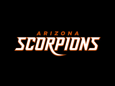 Arizona Scorpions Wordmark arizona desert esports esports logo esports wordmark football league logo design mascot scorpion scorpions simulation sports sports logo star team wordmark