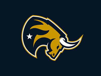 Fort Worth Toros Secondary bull charge esports football fort worth gamer horns logo logo design mascot sports design sports logo star team texas toros