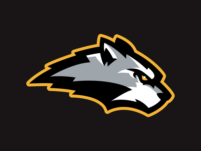 HHDP Wolves animal brand branding design hockey kids league logo mascot matthew doyle pack predators sport logo sports spring team vector wolf wolves