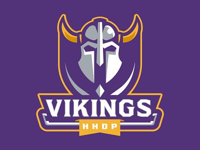 HHDP Vikings battle brand branding design helmet hockey horn league logo mascot matthew doyle sport logo sports spring team vector vikings warriors