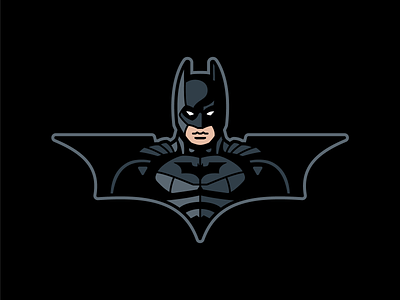 I'm Batman bale bat batman brand branding comic dark knight dc design illustration keaton logo mascot matthew doyle sports super hero vector