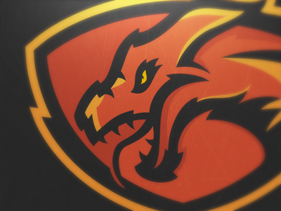 Dragon design dragon football logo mascot matthew doyle sports vector