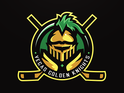 Vegas Golden Knights Secondary golden hockey knights logo mascot matthew doyle nhl sport team vector vegas