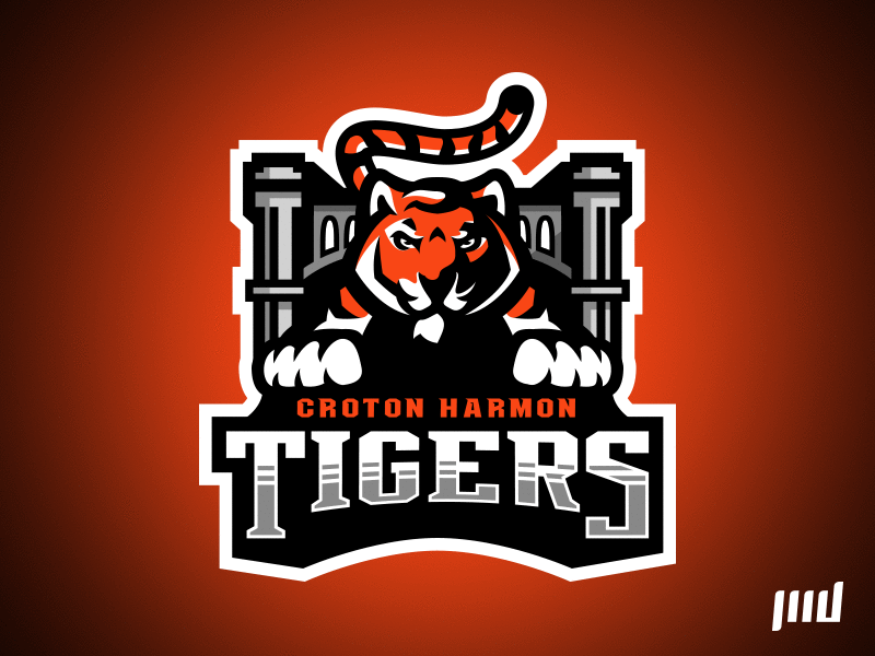 Croton Harmon Tigers athletics dam high school mascot monogram sports tiger tigers