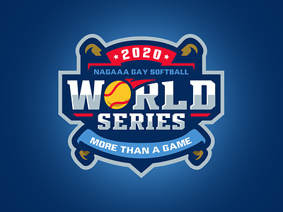 NAGAAA Softball World Series baseball bat design logo nagaaa softball sports world series