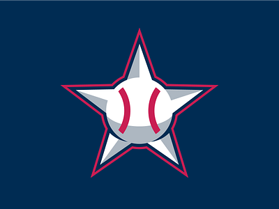 Baseball Star Logo america baseball brand design logo sports stars stars and stripes state states titans vector