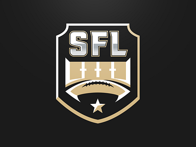 Simulation Football League brand design esports football league logo mascot matthew doyle nfl simulation sport logo sports vector