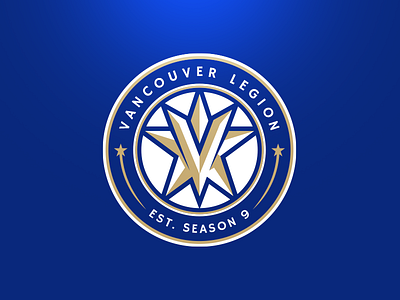 Vancouver Legion Primary club crest esports football legion logo mascot sports star stars vancouver