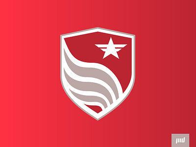 Cardinal League Primary Logo brand branding cardinal esports football league logo matthew doyle sport logo sports star vector wings