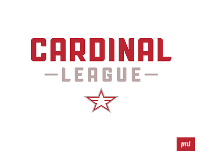 Cardinal League Wordmark brand cardinal design esports football league logo sport logo sports star typography vector wings