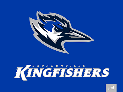 Jacksonville Kingfishers Full Branding bird bird logo blue and white blue bird bluejay branding esports esports logo football football logo illustration jacksonville kingfishers mascot mascot design mascot logo sports sports branding sports logo vector