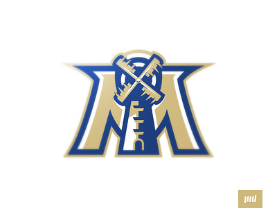 Milwaukee Millers blue brand branding brewers esports football gold logo m mascot mascot logo mill miller millers milwaukee milwaukee logo design sport logo sports windmill