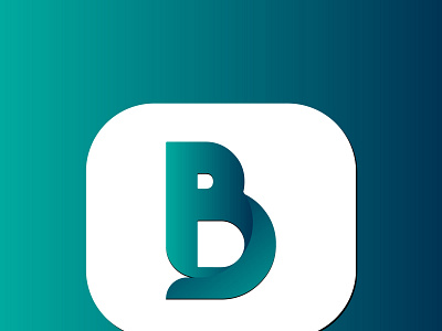 B logo design images wuth gradient color brand identity company logo grapicsdesign green logo logo design minimalist logo modern logo