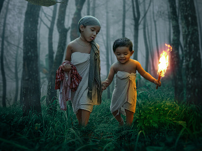 Dark Forest - Fantasy Art Photoshop