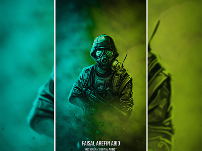 Radioactive Soldier Wallpaper artwork
