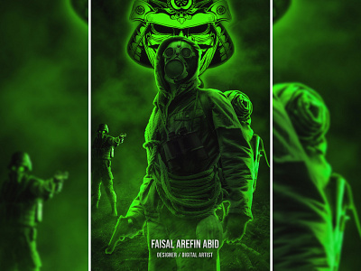 Radioactive Soldier - Photoshop Artwork artwork comic fantasy glow manipulation photoshop radioactive