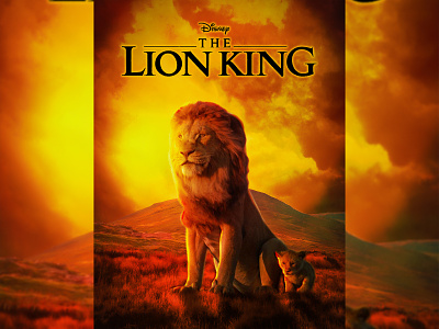 Lion King Movie poster - Photoshop Artwork artwork movie poster photo editing photoshop