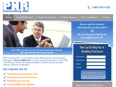 PNR Consulting Inc. css html 5 photoshop