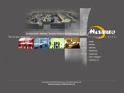 Mashreq Interior Designers css html 5 photoshop