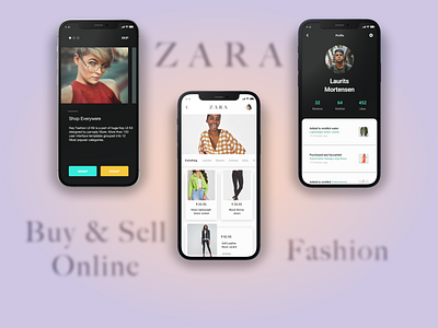 Fashion Store, Buy and Sell ui