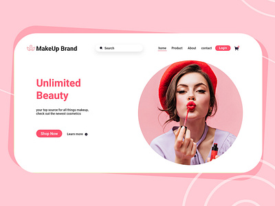 cosmetics landing page