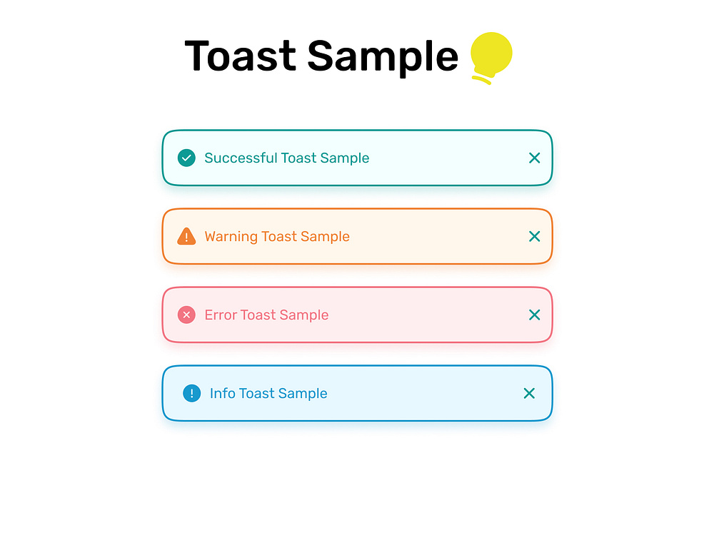 Toast sample by Negar Hashembabadi on Dribbble
