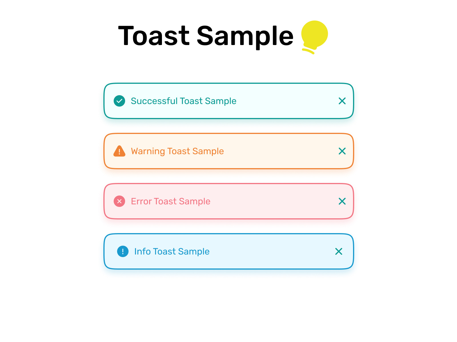 Toast sample by Negar Hashembabadi on Dribbble
