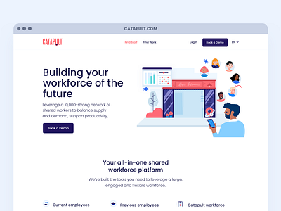 Flexible working landing pages