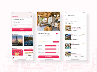 Travel App - Hotel Booking app design hotel booking mobileapps travel app ui uidesign uiux ux uxdesign