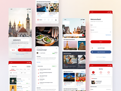 Travel App app design exploration likeforlike mobileapps travel agency travel app travelapp ui uidesign uiux ux uxdesign