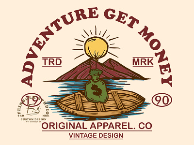 ADVENTURE ! artwork branding design hand drawn illustration illustrator logo tshirtdesign vector vintage