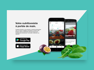 Daily UI - Download App dailyui dailyui074 desktop downloadapp freeletics mealplan mobileapp nutrition nutritioncoach uidesign uxdesign