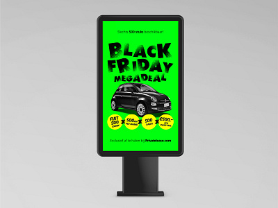 Privatelease.com advertising concept for Black Friday Deal