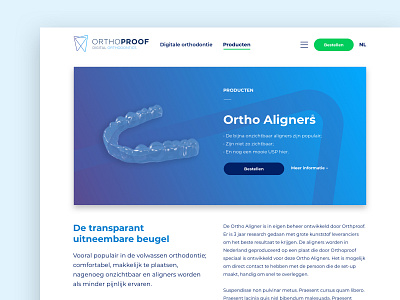 Orthoproof.nl website redesign branding content content design corporate design landing page product product page rebranding redesign ui ux web design website