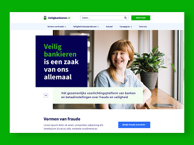 Veiligbankieren.nl website redesign branding content content design design finance fraud homepage homepage redesign rebranding redesign ui ux web design website website design website redesign