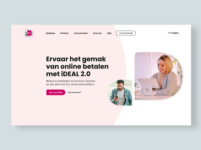 iDEAL.nl homepage concept branding concept content content design design fintech homepage product product design rebranding ui web design webdesign website