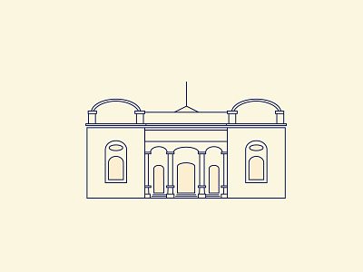 Volos Landmarks #1 achilion architecture flat flatdesign greece illustrator magnesia retro thesaly
