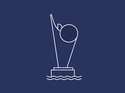 Volos Landmarks #3 flatdesign greece illustrator magnesia minimal port statue of liberty
