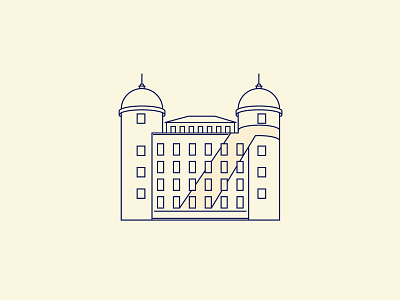 Volos Landmarks #4 architecture flatdesign greece illustrator university of thessaly volos