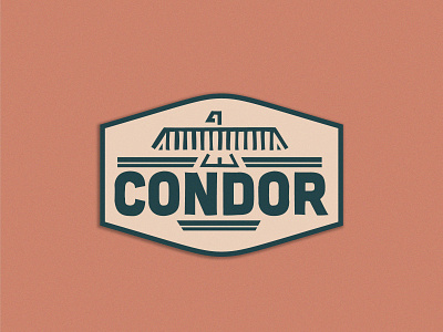 The Condor Outdoor Badge adventure badge camping condor logodesign outdoor logo