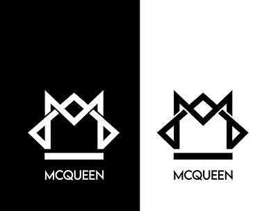 Mcqueen B&W branding design fashion fashion brand icon illustration logo logo design logodesign marketing sketch vector