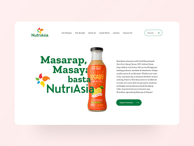 NutriAsia Corporate Website Design clean corporate design minimal minimalist simple ui ui design uiux user experience user interface ux ux design visual web web design website