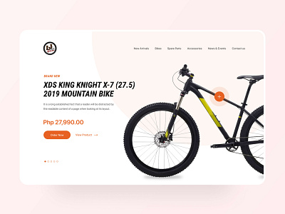 LJ Bikes — Online Bike Shop UI Design bike bike shop clean design ecommerce minimal online shop user experience user interface visual web website